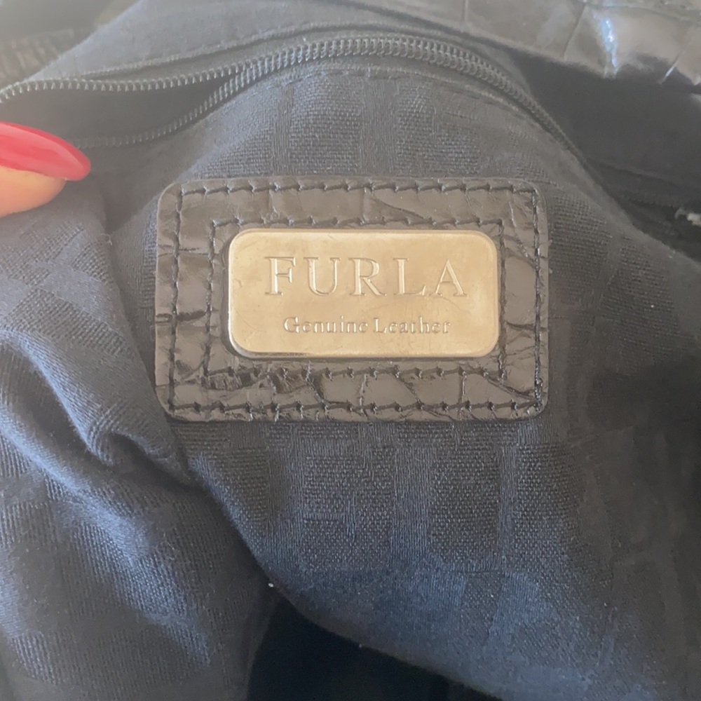 Genuine Black Furla Bag - Picture 4 of 5